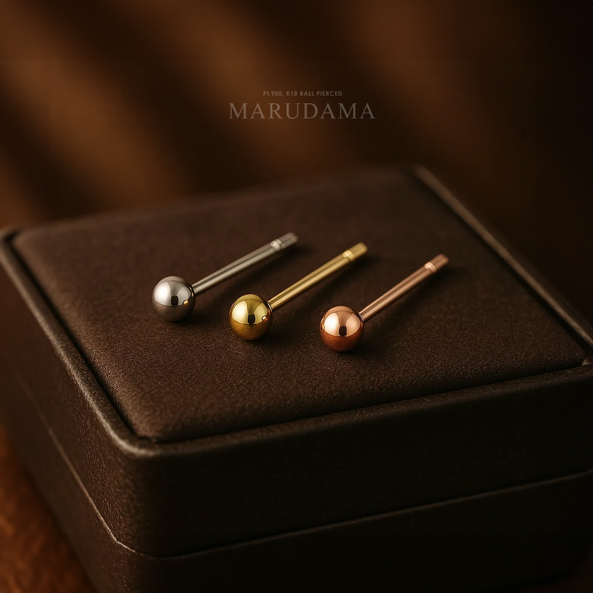 プラチナ・18金 ボールピアス ジュエリー シンプル K18 丸玉ピアス pi0624  片耳用・両耳用 |  | 11