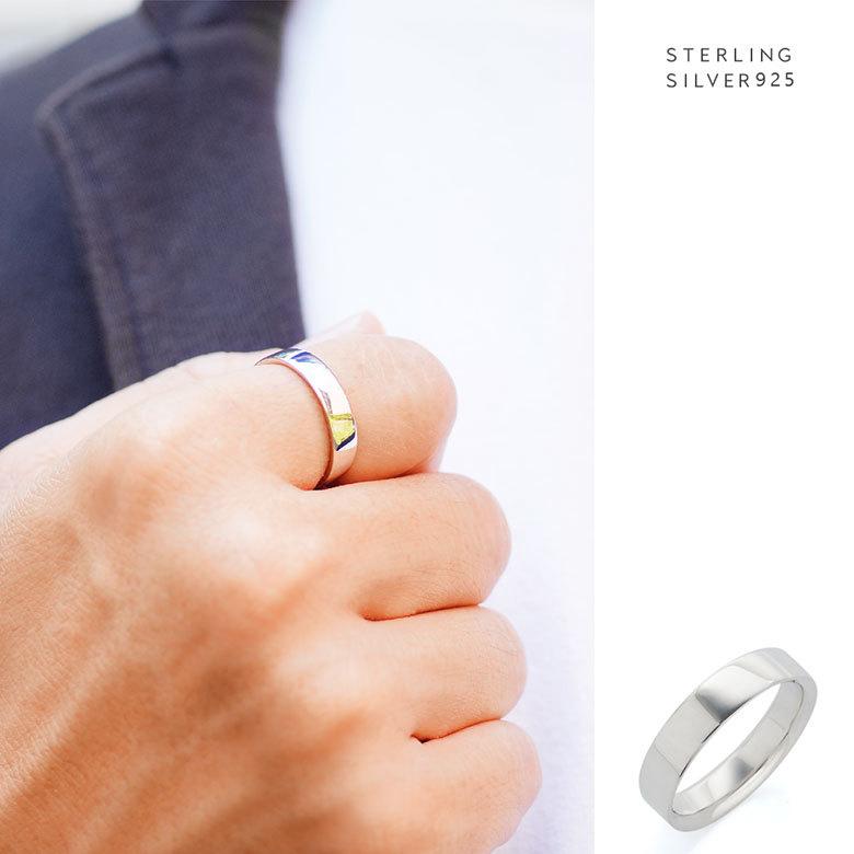 シルバーリング r0852 シルバーアクセサリー リング 平打ち