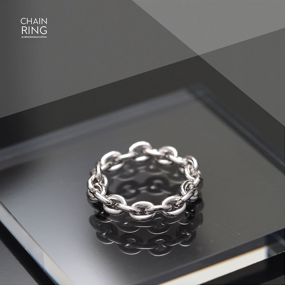 チェーンリング　シルバー925 2個セット チェーンリング 指輪 シルバー925 アクセサリー r0870 シンプル