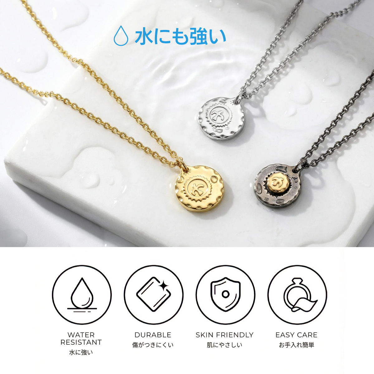 メール便なら送料無料　ネックレス ステンレス メンズ イーグル アクセサリー spe0366  チェーン付き |  | 09