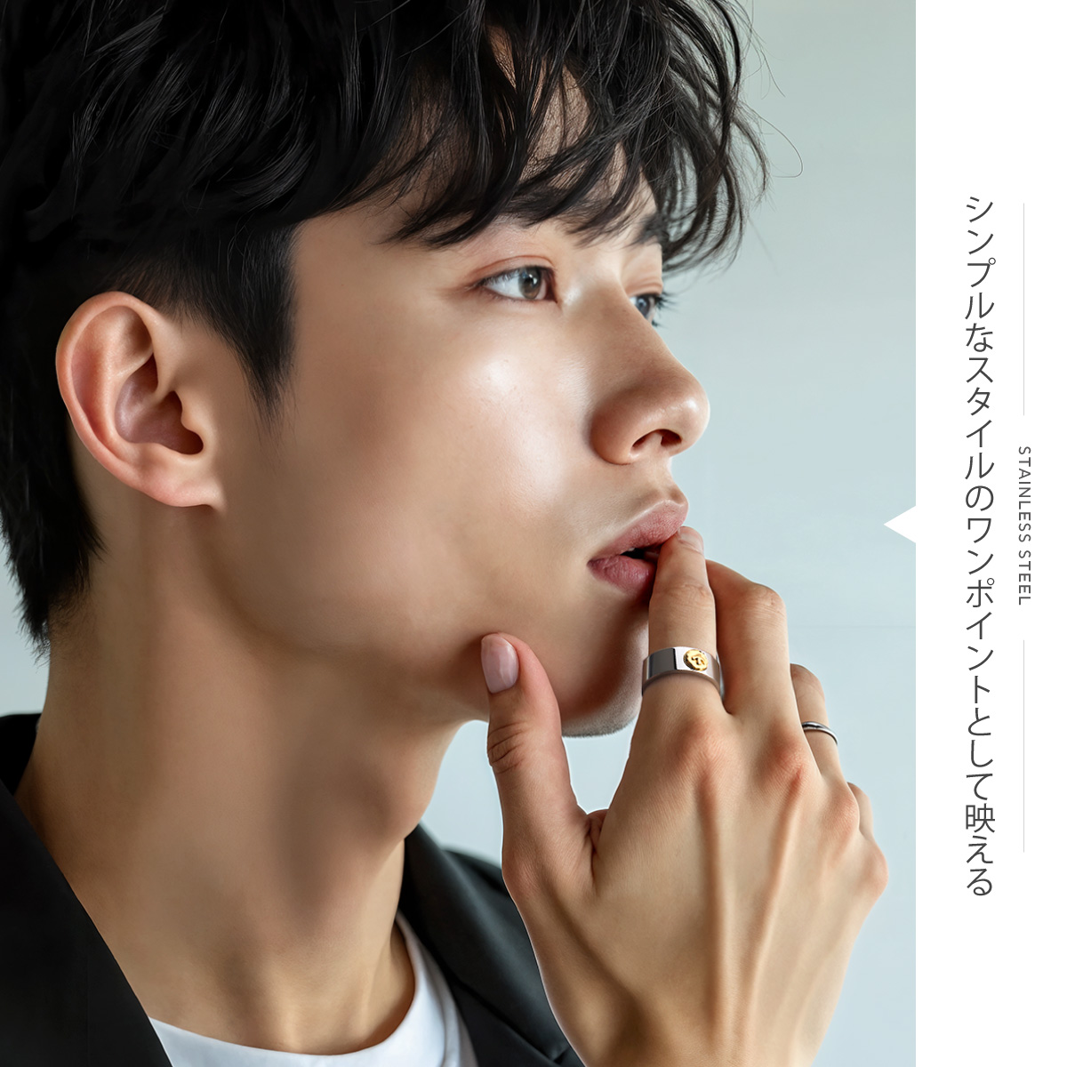 リング 指輪 ステンレス メンズ イーグル ネイティブアメリカン 平打ち 幅広 アクセサリー sr0171 |  | 05