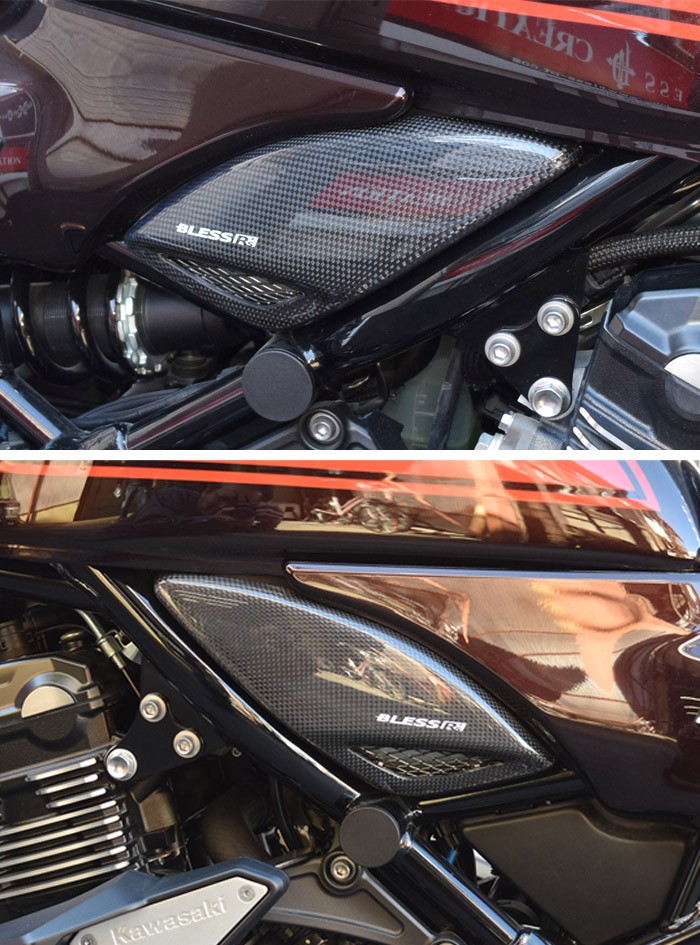 Z900RS【KAWASAKI】カーボン サイドカバー【LRセット】 BLESS R's