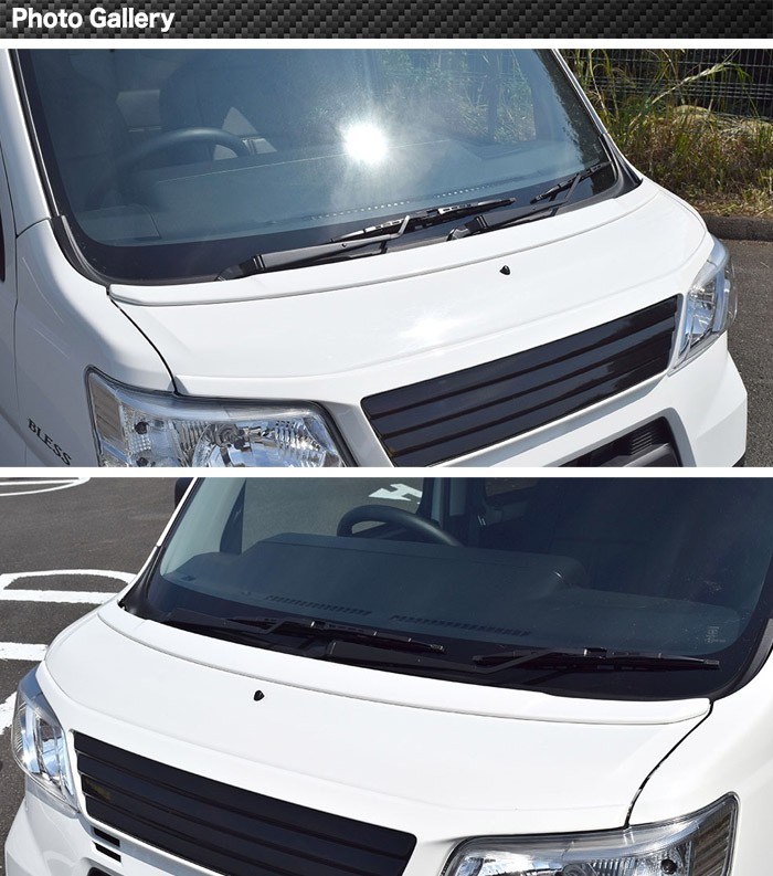 ハイゼット 【ハイゼット カーゴ】ボンネットスポイラー（未塗装FRP