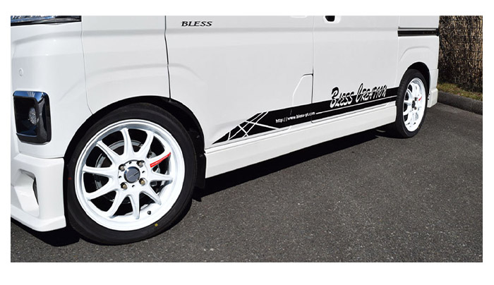 S700系ハイゼットカーゴ／アトレー】サイドステップ【塗装済み品（1色