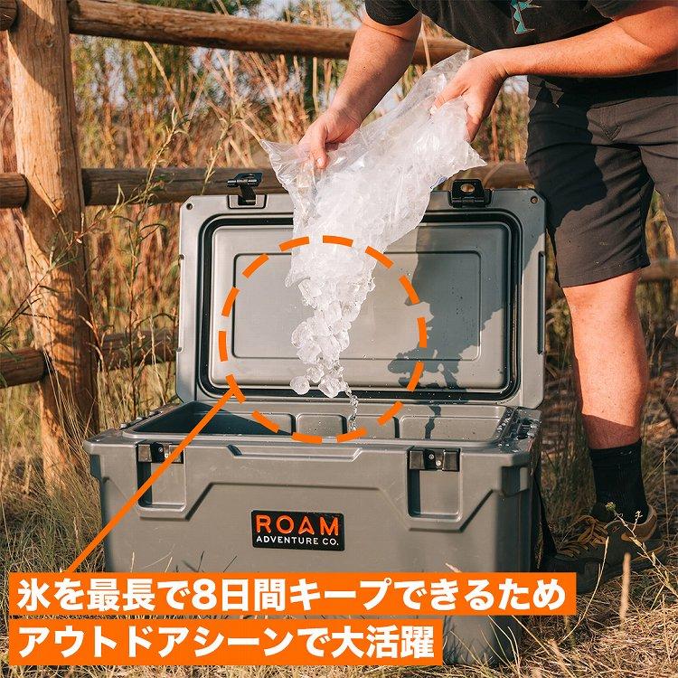 クーラーボックス 約18.9リットル 氷を最長で8日間キープ RUGGED COOLER 20QT ラギットクーラー 20クォート ROAM  ADVENTURE CO.