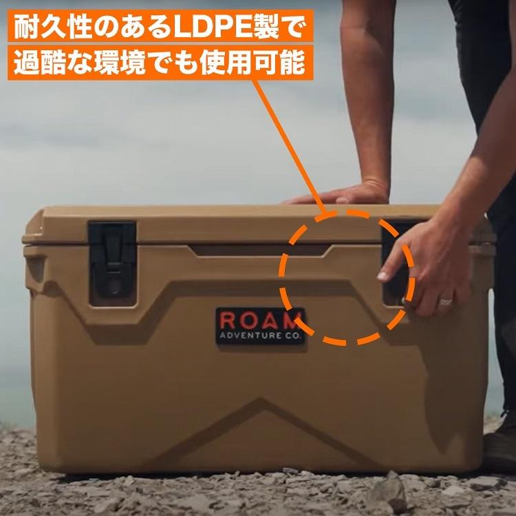 在庫処分特価 クーラーボックス 約62リットル 氷を最長で8日間キープ RUGGED COOLER 65QT ラギットクーラー 65クォート ROAM  ADVENTURE CO.