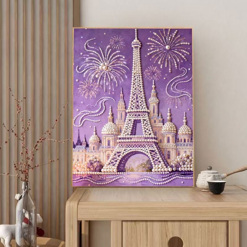 新登場】 パールアート ダイヤモンドアート 手芸キットエッフェル塔