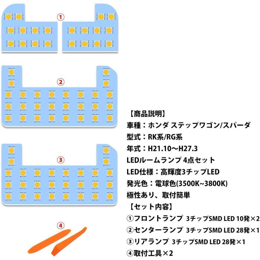 ホンダ　ステップワゴン　純正　オプション　LED ルームランプバルブ　カーテシ ステップワゴンRK スパーダ LED カーテシランプ ドアテシランプ