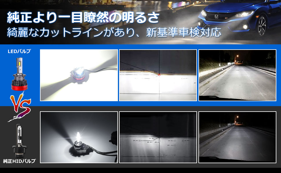 d4r led ヘッドランプ D4R LEDバルブ ヘッドライト ポン付け HID