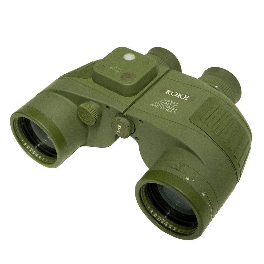 双眼鏡 7倍 50mm IPX7防水 MIL-STD-810準拠 フルマルチコート ロング