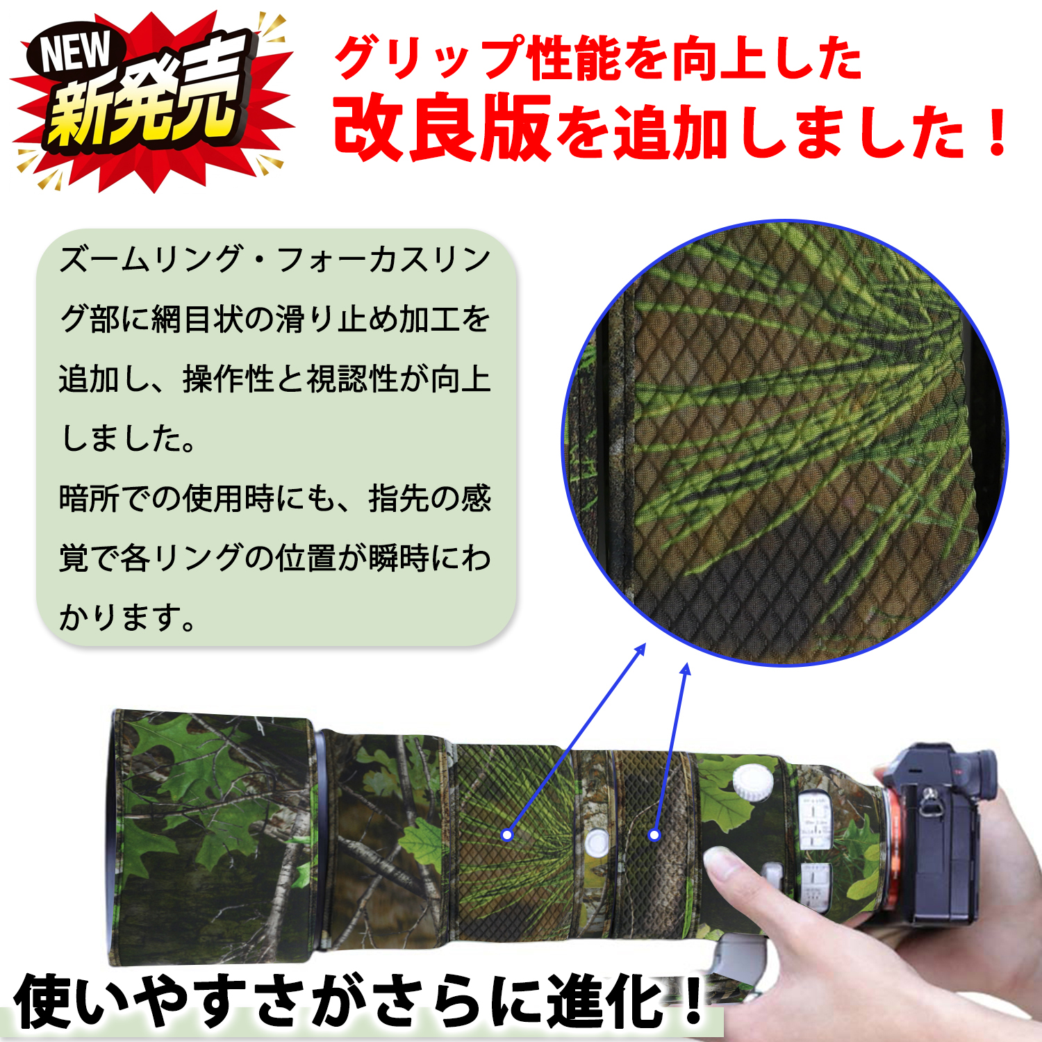 改良版追加】ソニーレンズカバー 防水素材 レンズ保護カバー Sony FE