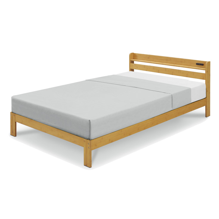 ベッド セミダブル 収納 すのこベッド ベッドフレーム セミダブルベッド 宮付き コンセント付 木製 すのこ おしゃれ ベット ローベッド スノコベッド | ブランド登録なし | 02