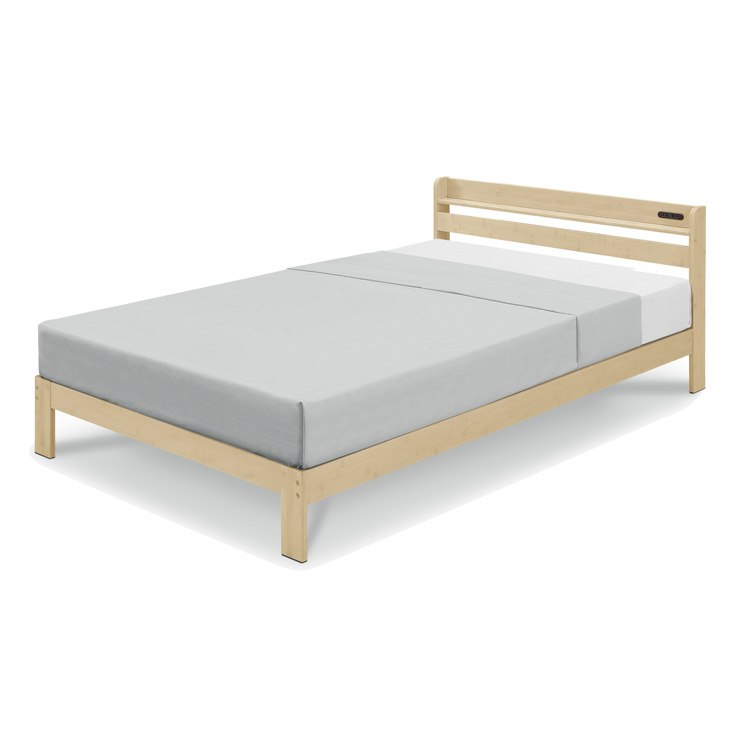 ベッド セミダブル 収納 すのこベッド ベッドフレーム セミダブルベッド 宮付き コンセント付 木製 すのこ おしゃれ ベット ローベッド スノコベッド | ブランド登録なし | 01