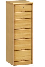 チェスト ハイチェスト タンス 50cm 6段 鍵付き 国産 日本製 木製 完成