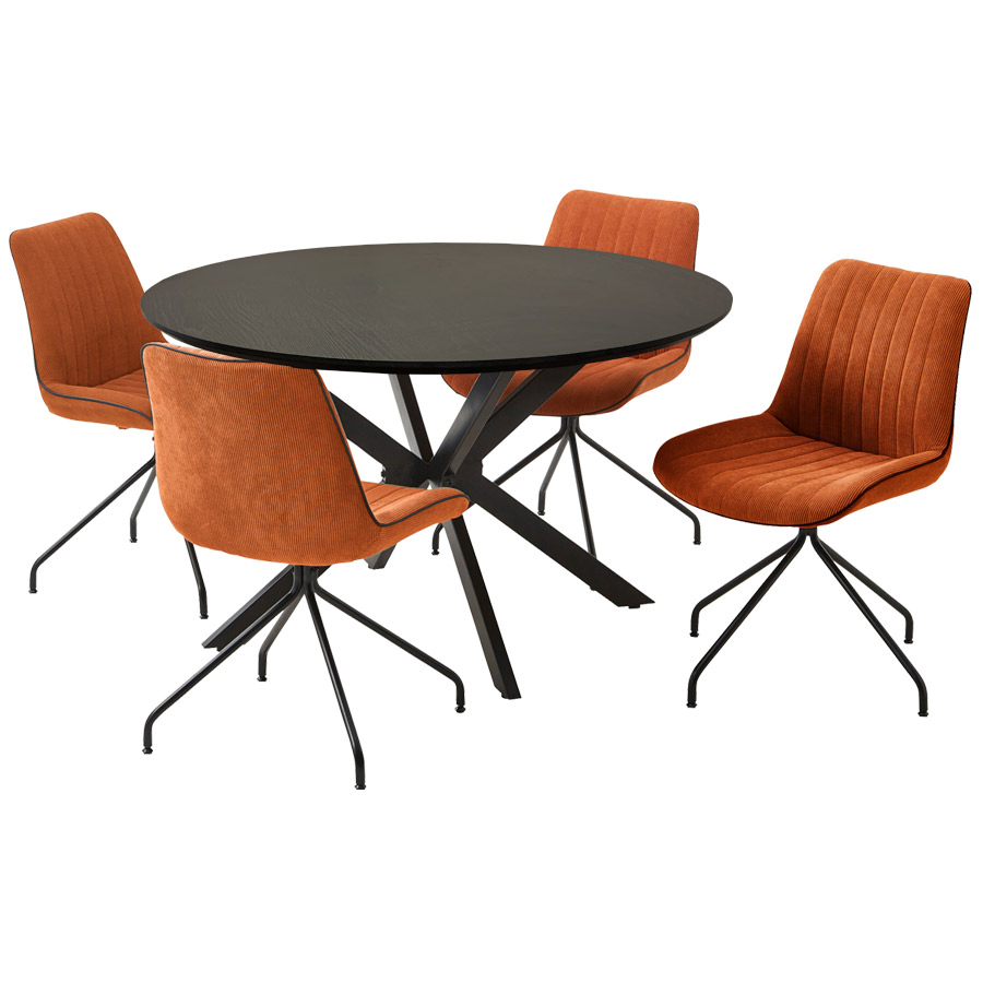 ダイニングテーブル セット 4人用 円形 テーブル ダイニングセット 4人