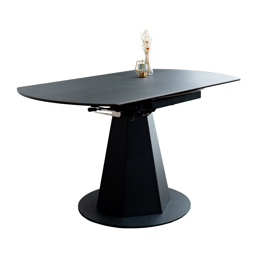 セラミック ダイニングテーブル 4人掛け 丸テーブル ガラス アイアン