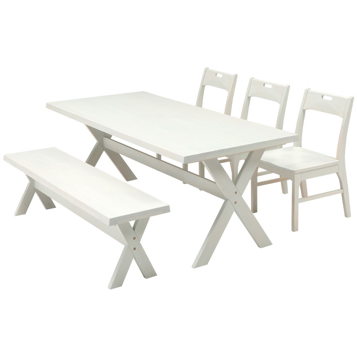 ダイニングセット（テーブル・ベンチ・チェア） ダイニングテーブルセット ダイニングセット ベンチタイプ 5点 180