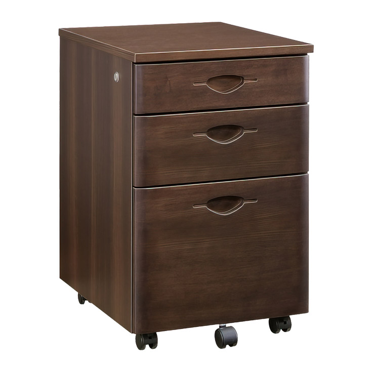 デスクワゴン ワゴン 鍵付きキャビネット サイドワゴン キャスター付き 高級 書斎 デスク下収納ワゴン | ブランド登録なし | 01