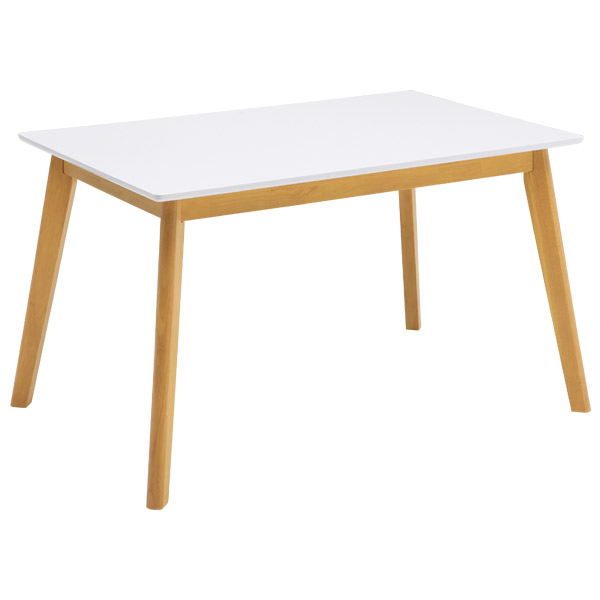 ダイニングテーブル おしゃれ 白 北欧 テーブル 食卓 4人掛け 長方形 幅120cm ホワイト｜35plus｜03