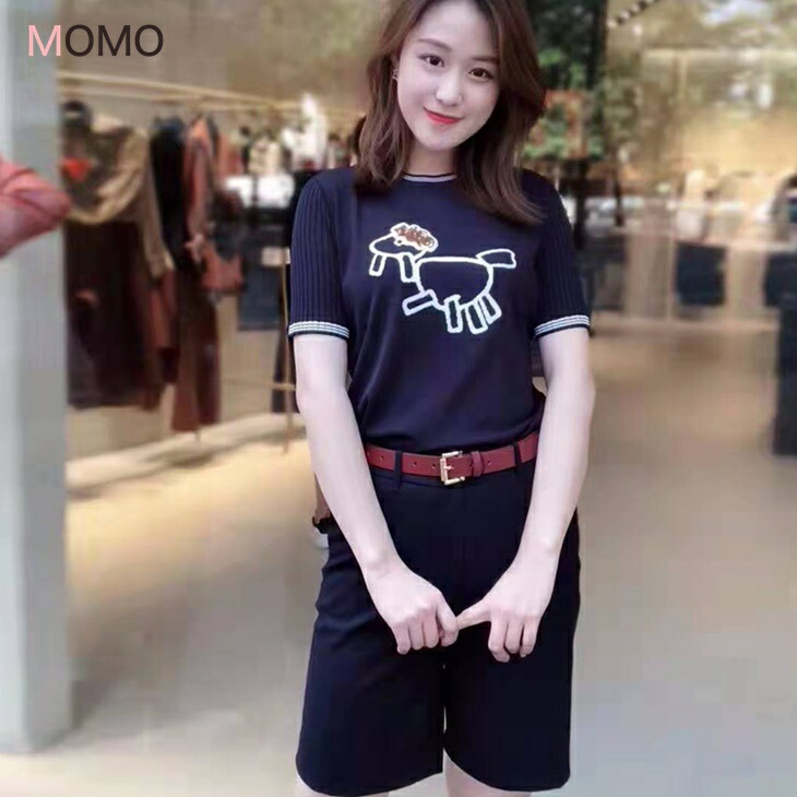 アイスシルクニットTシャツ 半袖シャツ 面白キャラクター ナチュラルシャツ シンプルシャツ 大人ファッション 大人コーデ 大人カジュアル 大人韓国コーデ