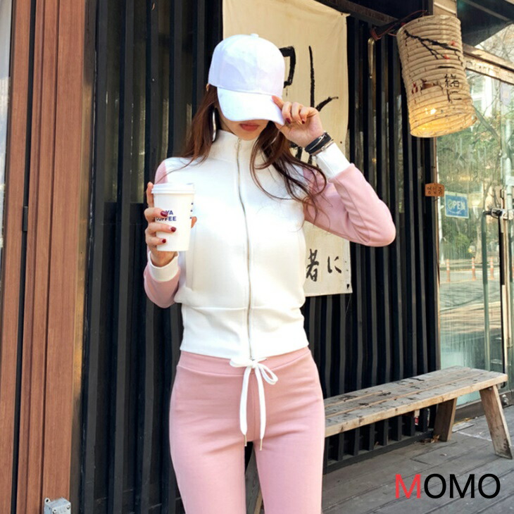 スエット上下 レディース ゴルフウェア ストリートスエット ワイドパンツ ジャージ セットアップ 上下セット スエット 運動着 部屋着 長袖 ルームウェア