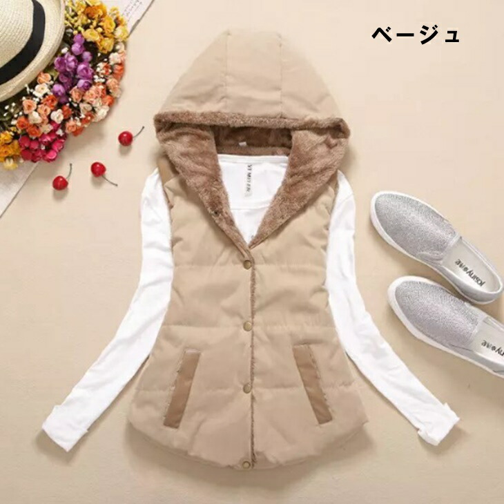 ゴルフウェア レディース ブラックダウンベスト フード付き 楽天市場】ダウンベスト フード付き レディース（ゴルフ｜スポーツ