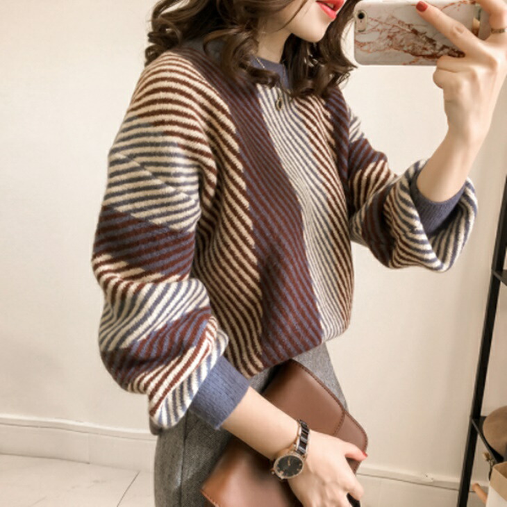 秋冬シンプルニット ニットセーター 薄手ニットセーター 大人ファッション 大人コーデ ワンマイルコーデ、ワンマイルファッション 普段着お洒落