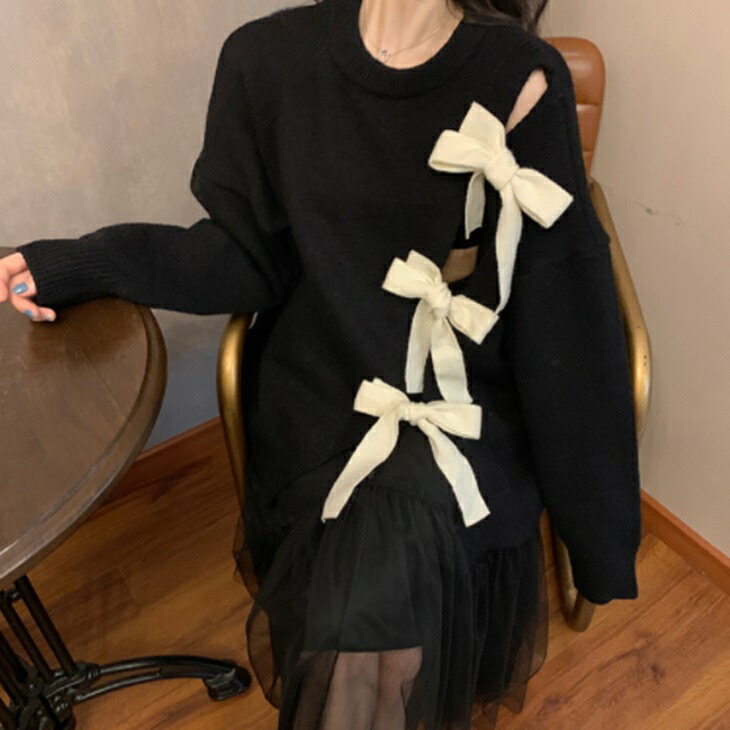 秋冬 韓国ファッション 韓国コーデ 3色 長袖 トップス ニット レディース レディースファッション レディーストップス 大人 きれいめ 上品 可愛い かわいい