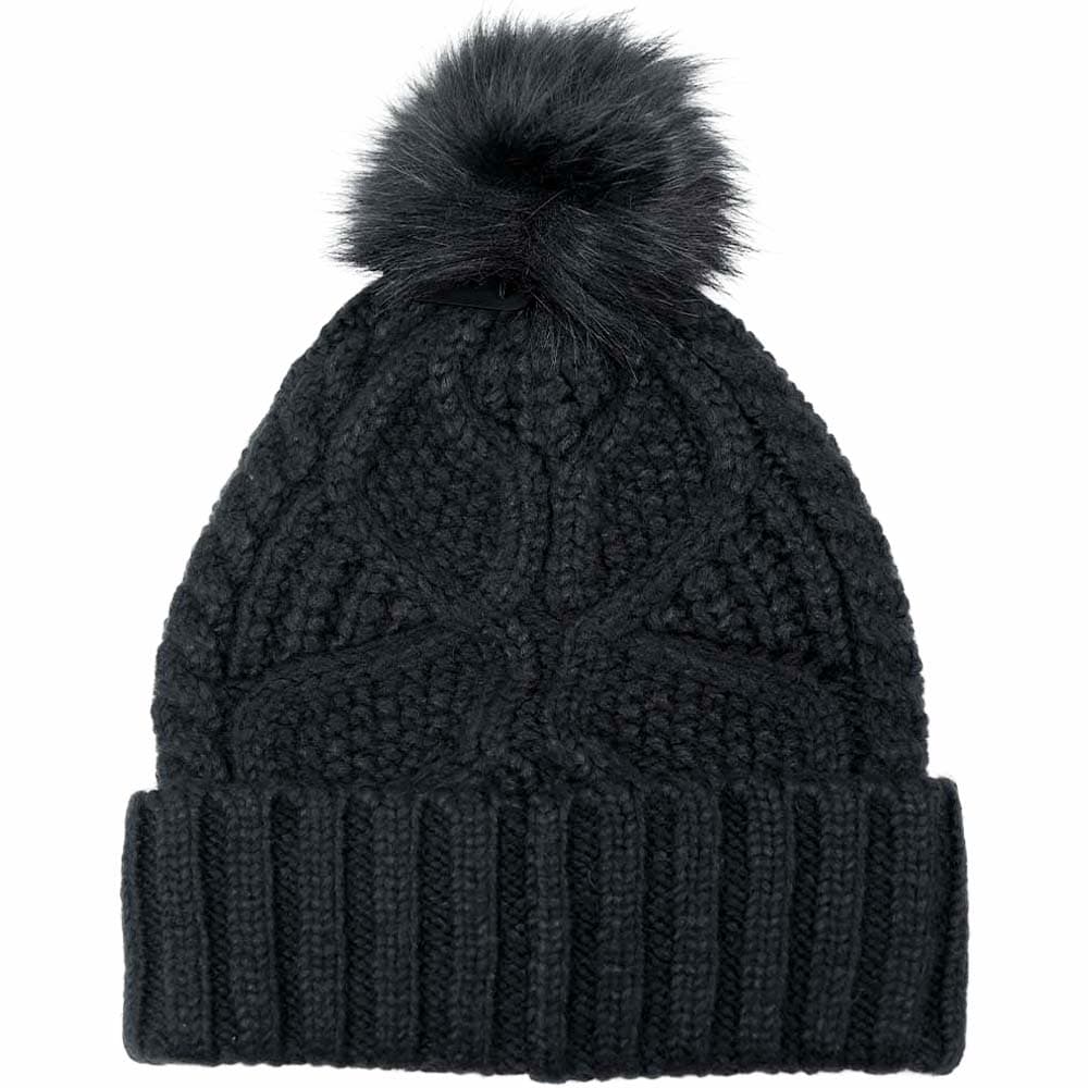 UGG（アグ） 並行輸入品 ニット帽 帽子 ハット ブラック チェスナット