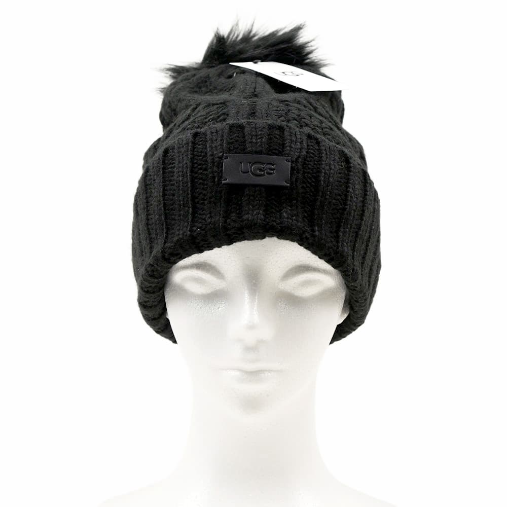 UGG（アグ） 並行輸入品 ニット帽 帽子 ハット ブラック チェスナット