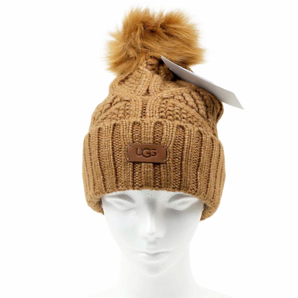 UGG（アグ） 並行輸入品 ニット帽 帽子 ハット ブラック チェスナット