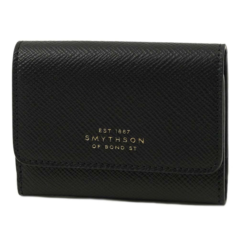 スマイソン SMYTHSON 三つ折り財布 ミニ財布 小銭入れ コインケース