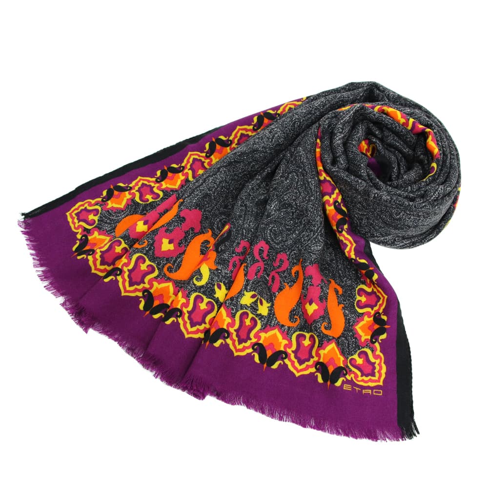 エトロ ETRO スカーフ カシミア シルク マルチカラー Scarf Multi Cashmere/Silk 11777 4549 001 :  11777-4549-001 : アクセサリーギフトのTYS - 通販 - Yahoo!ショッピング