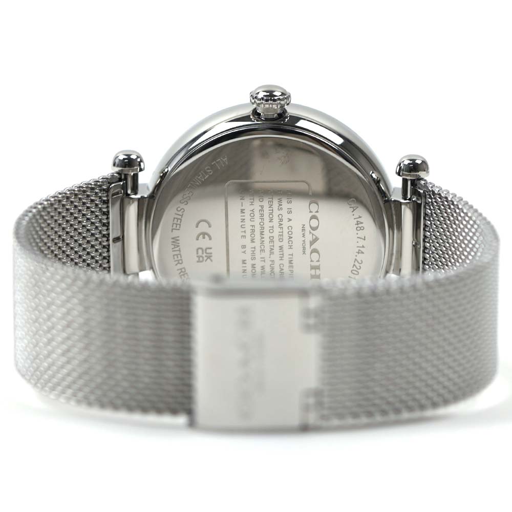 【新品電池】COACH Audrey クリスタル ダイヤ シルバー 腕時計 COACH 並行輸入品 コーチ 腕時計 レディース ケリー シルバー メッシュ