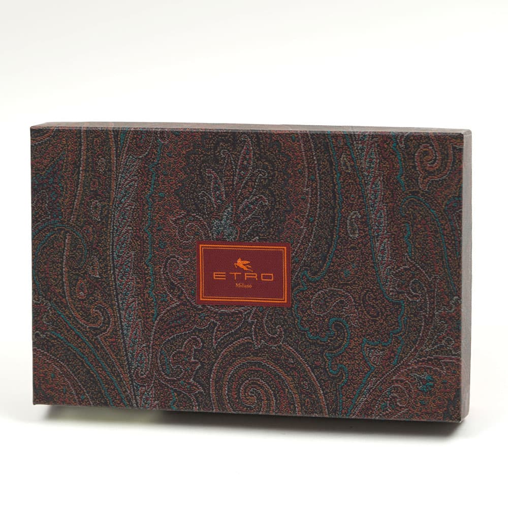 ETRO エトロ 長財布 2つ折り カーフレザー Wallet Multi Calf