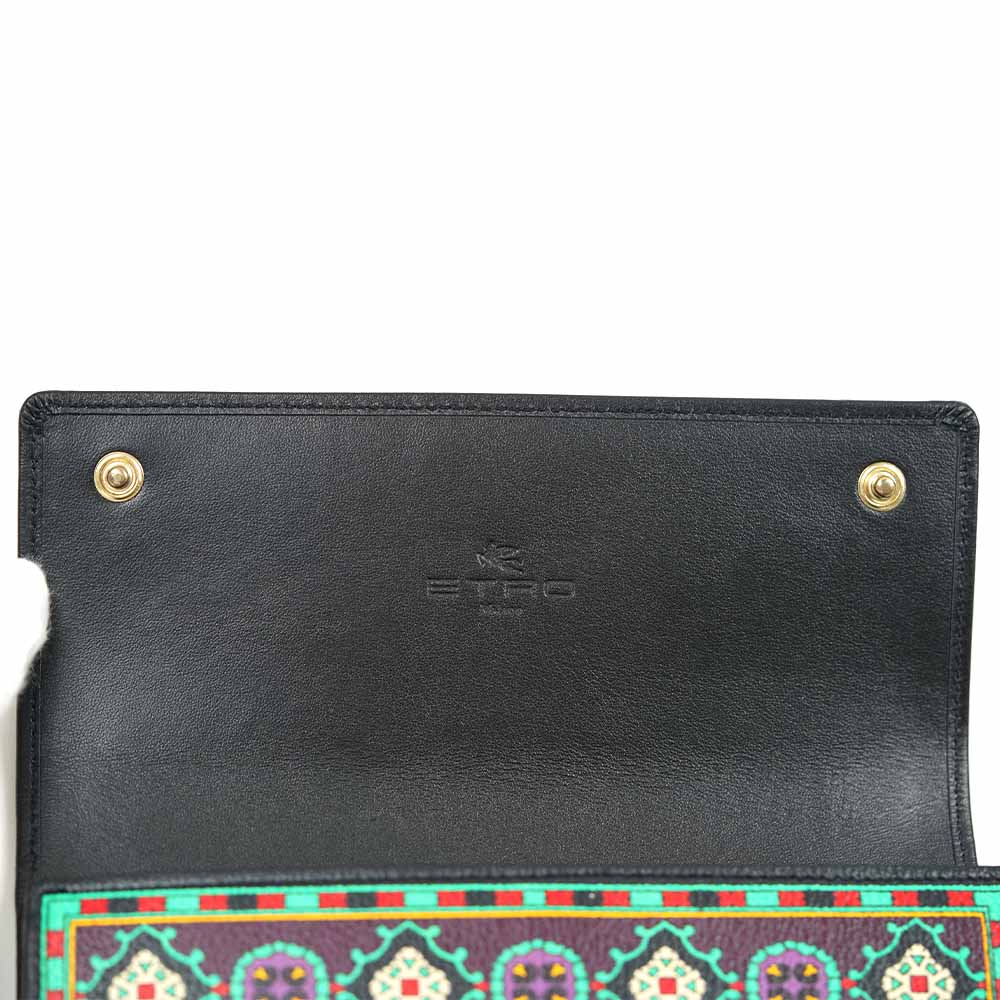 ETRO エトロ 長財布 2つ折り カーフレザー Wallet Multi Calf