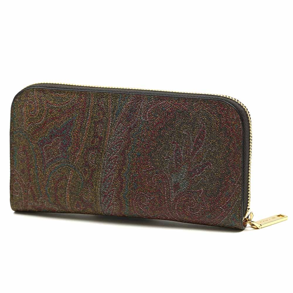 ETRO（エトロ） 並行輸入品 長財布 ラウンドファスナー マット