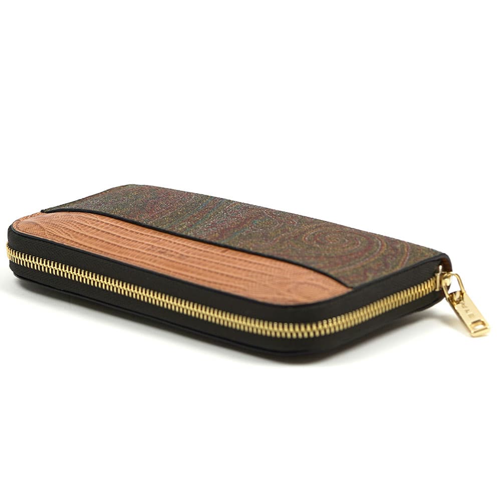 ETRO（エトロ） 並行輸入品 長財布 ラウンドファスナー マット
