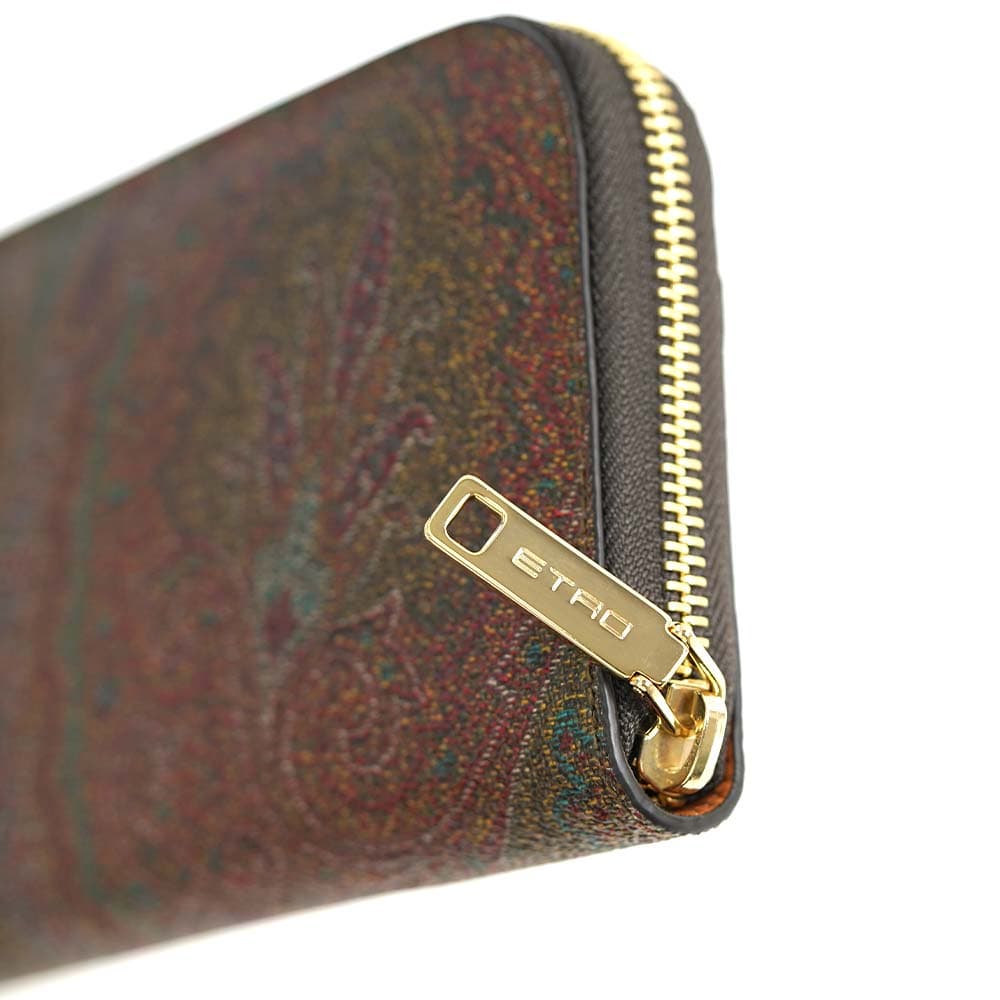 ETRO（エトロ） 並行輸入品 長財布 ラウンドファスナー マット