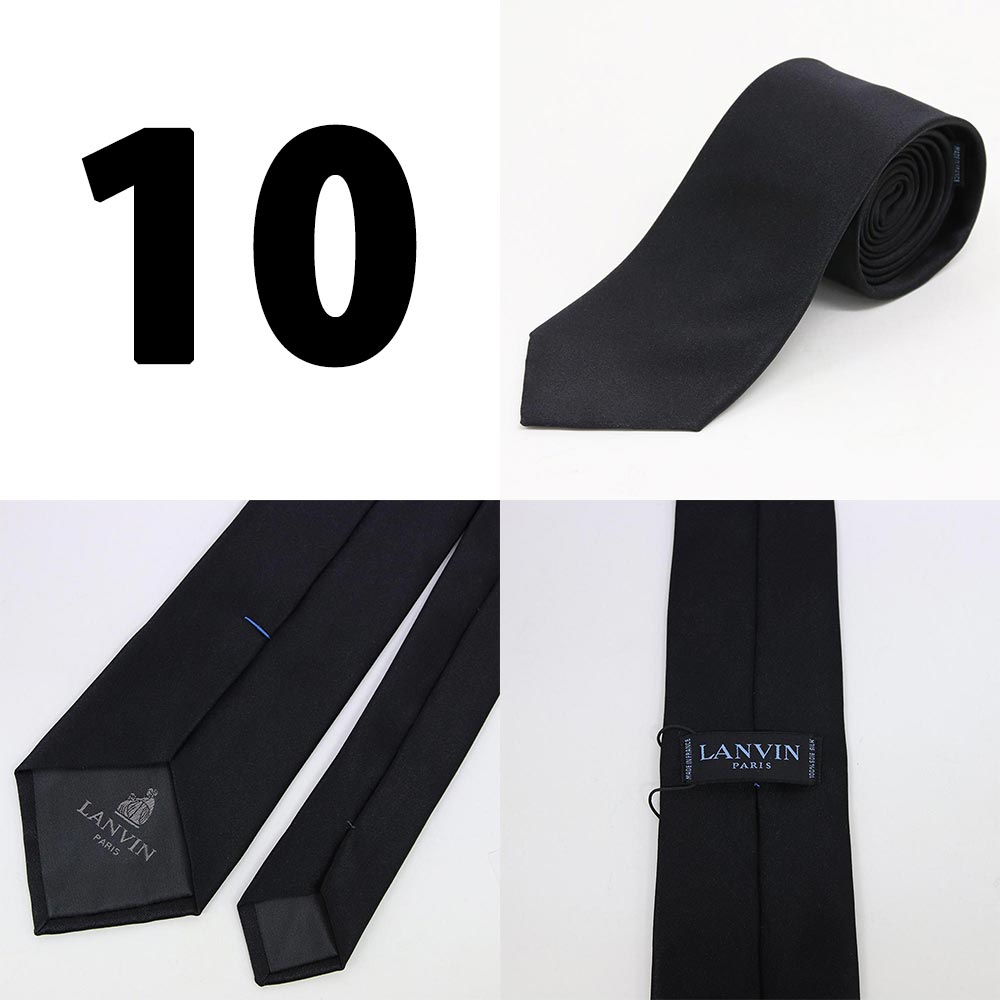 ランバン ネクタイ LANVIN PARIS Tie シルク100% 絹素材 フランス