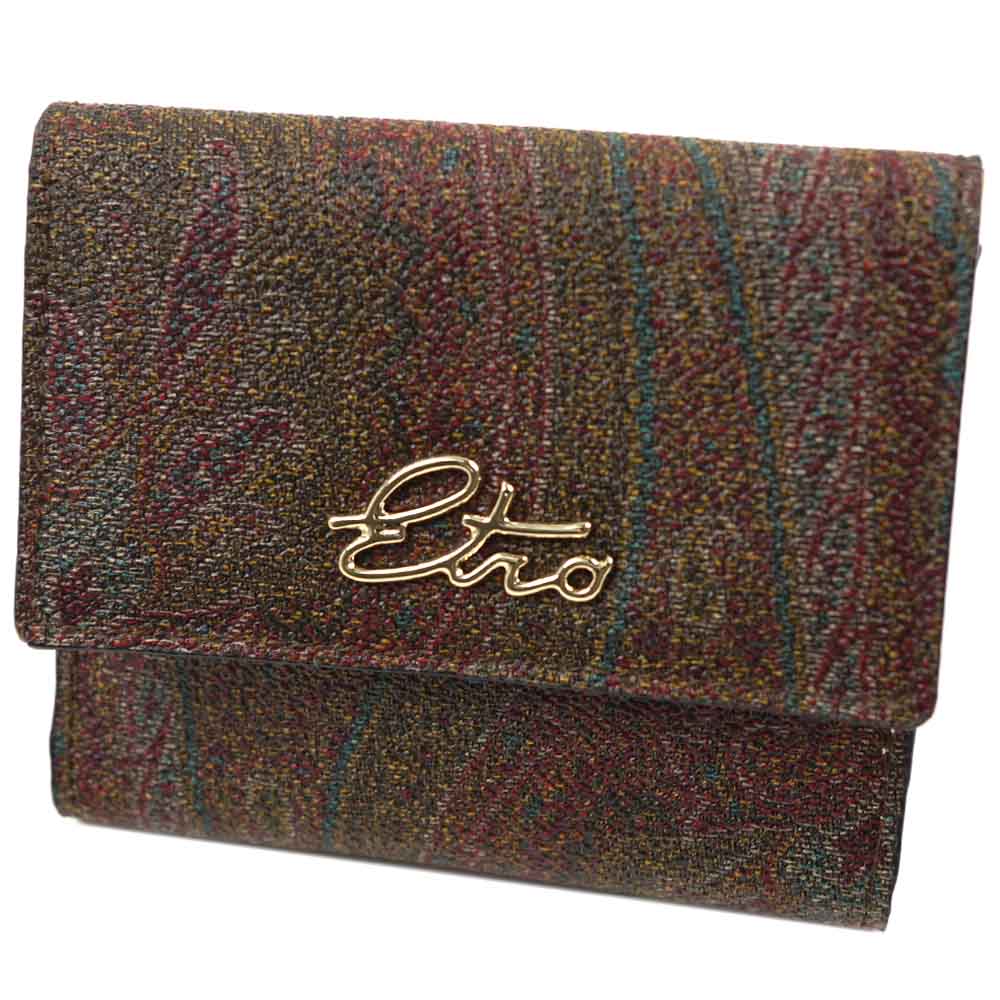 ETRO（エトロ） 並行輸入品 財布 二つ折り財布 ミニ財布 レディース