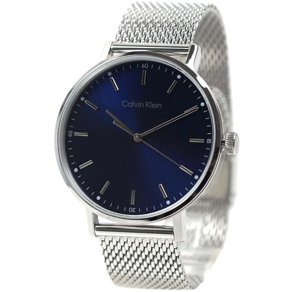 カルバンクライン 腕時計 モダン - 3H SS 42MM ブルー サンレイ