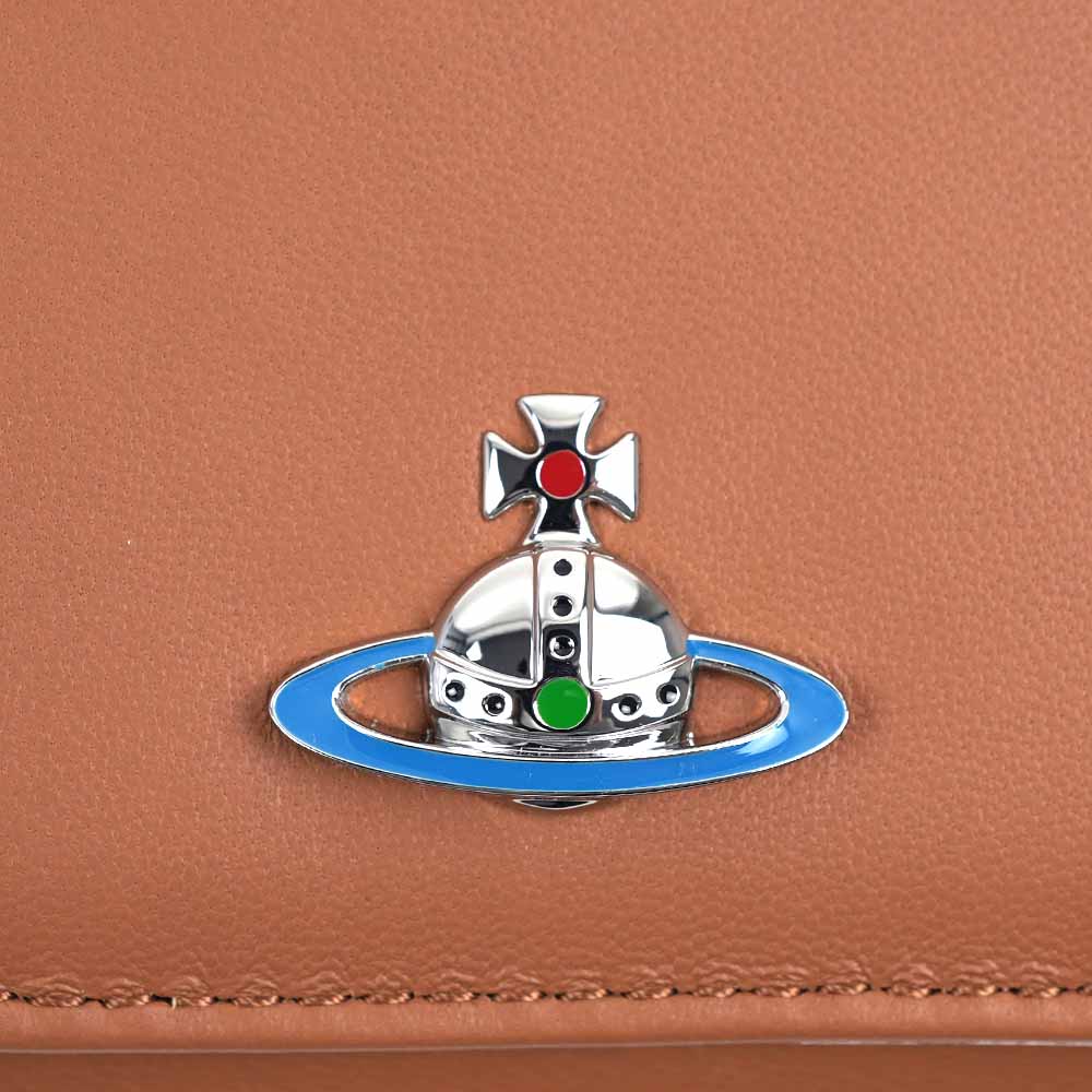 【Vivienne Westwood】オーブ　3つ折り財布 レザーガマ口 Vivienne Westwood（ヴィヴィアンウエストウッド） 財布 がま口 三
