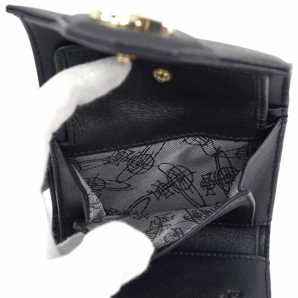 Vivienne Westwood ☆三つ折り財布 ☆黒・箱付き