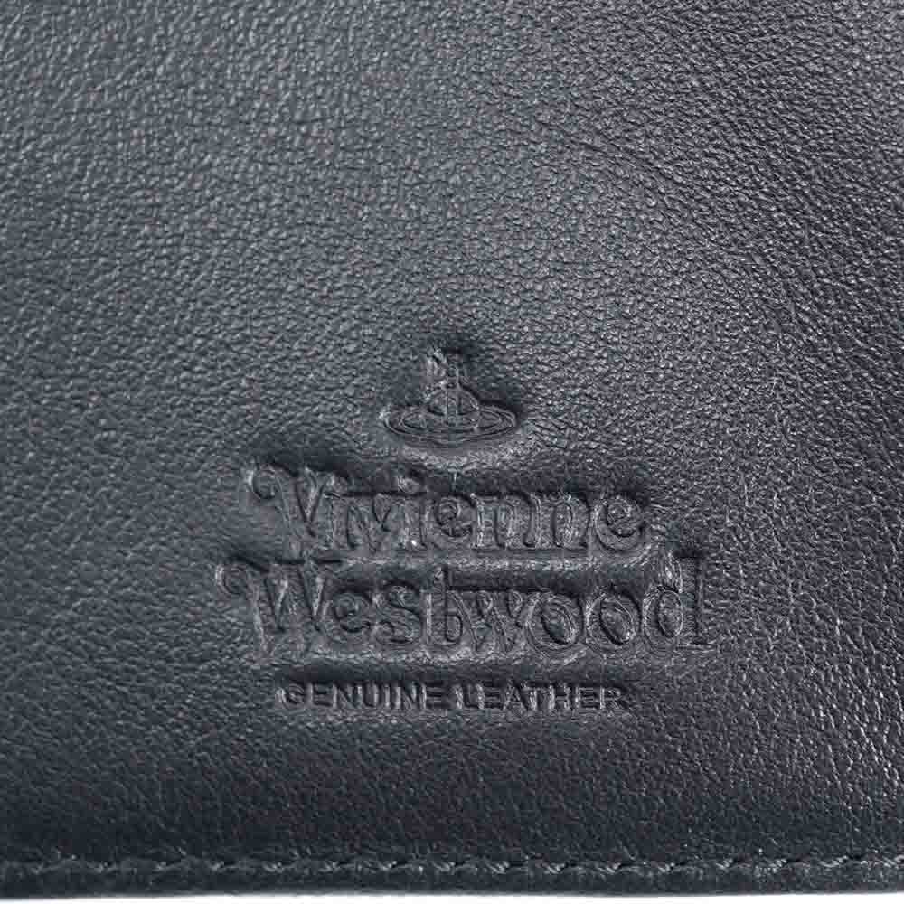早い者勝ち！Vivienne Westwood 三つ折り財布 ブラック レザー Vivienne Westwood ヴィヴィアン ウエストウッド 財布 三つ折り