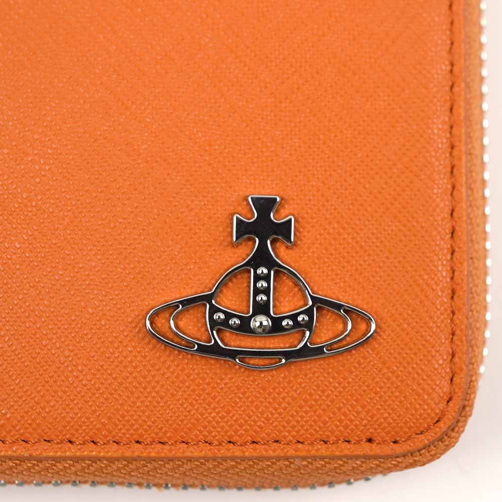 【♡新品未使用♡】Vivienne Westwood 長財布 オレンジ ブルー 希少新品】VivienneWestwood ヴィヴィアンウエストウッド 長財布