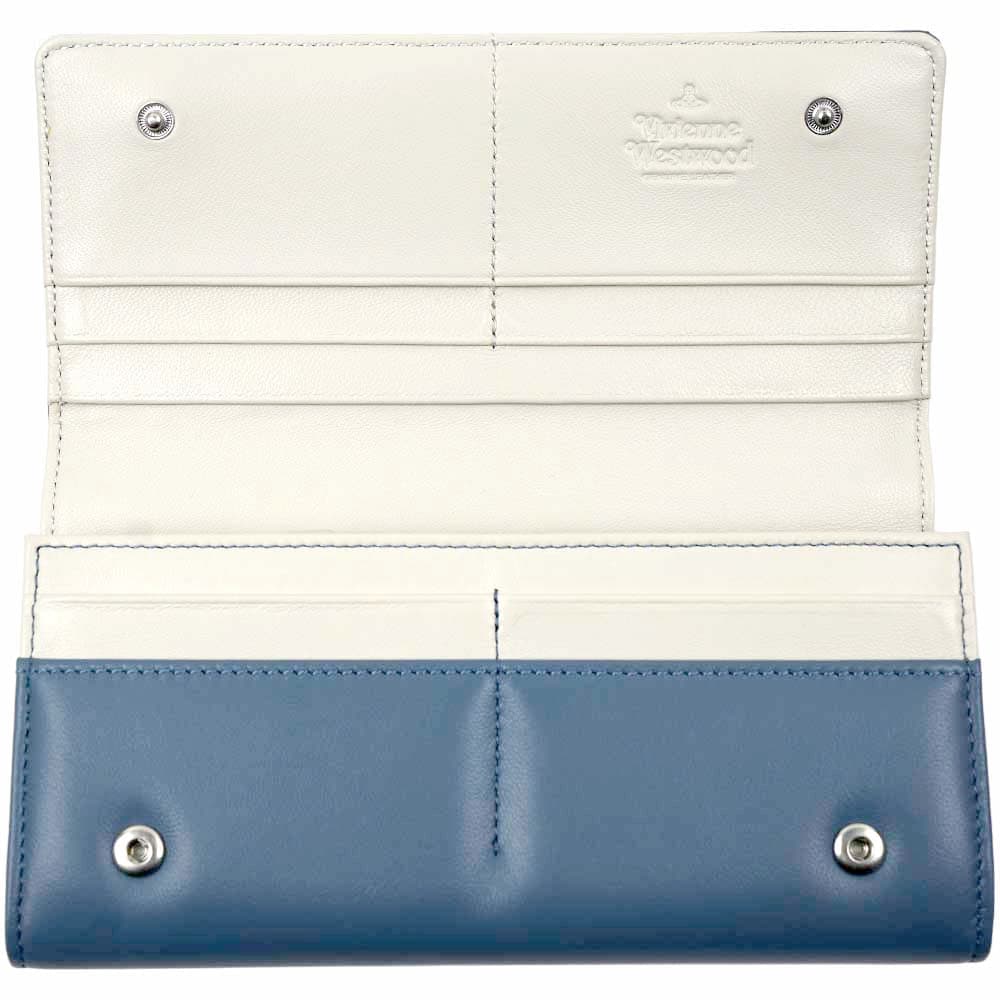 新品 ヴィヴィアン ウエストウッド Vivienne Westwood 2つ折り財布 ブルー ヴィヴィアンウエストウッド Vivienne Westwood 財布 二つ折り財布