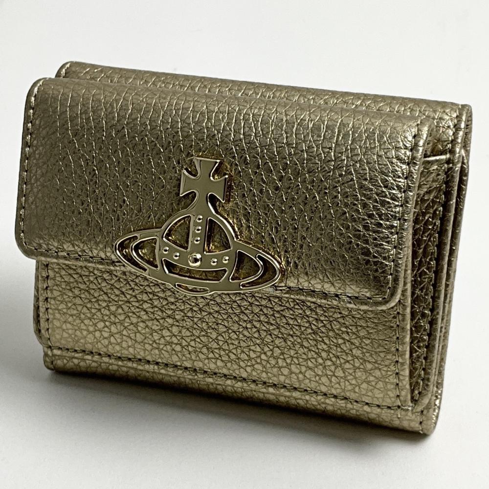Vivienne Westwood ヴィヴィアン 三つ折り財布 レザー 金s1 楽天市場】ヴィヴィアン ウエストウッド 3つ折り財布 Vivienne