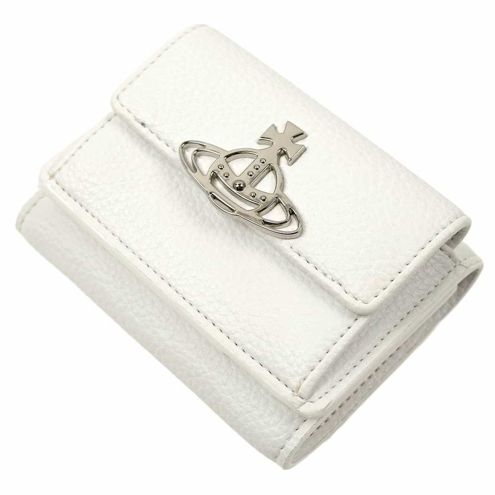 Vivienne Westwood レディース ホワイトレザー 2年保証付き 楽天市場】Vivienne Westwood ヴィヴィアンウエストウッド 三つ折り