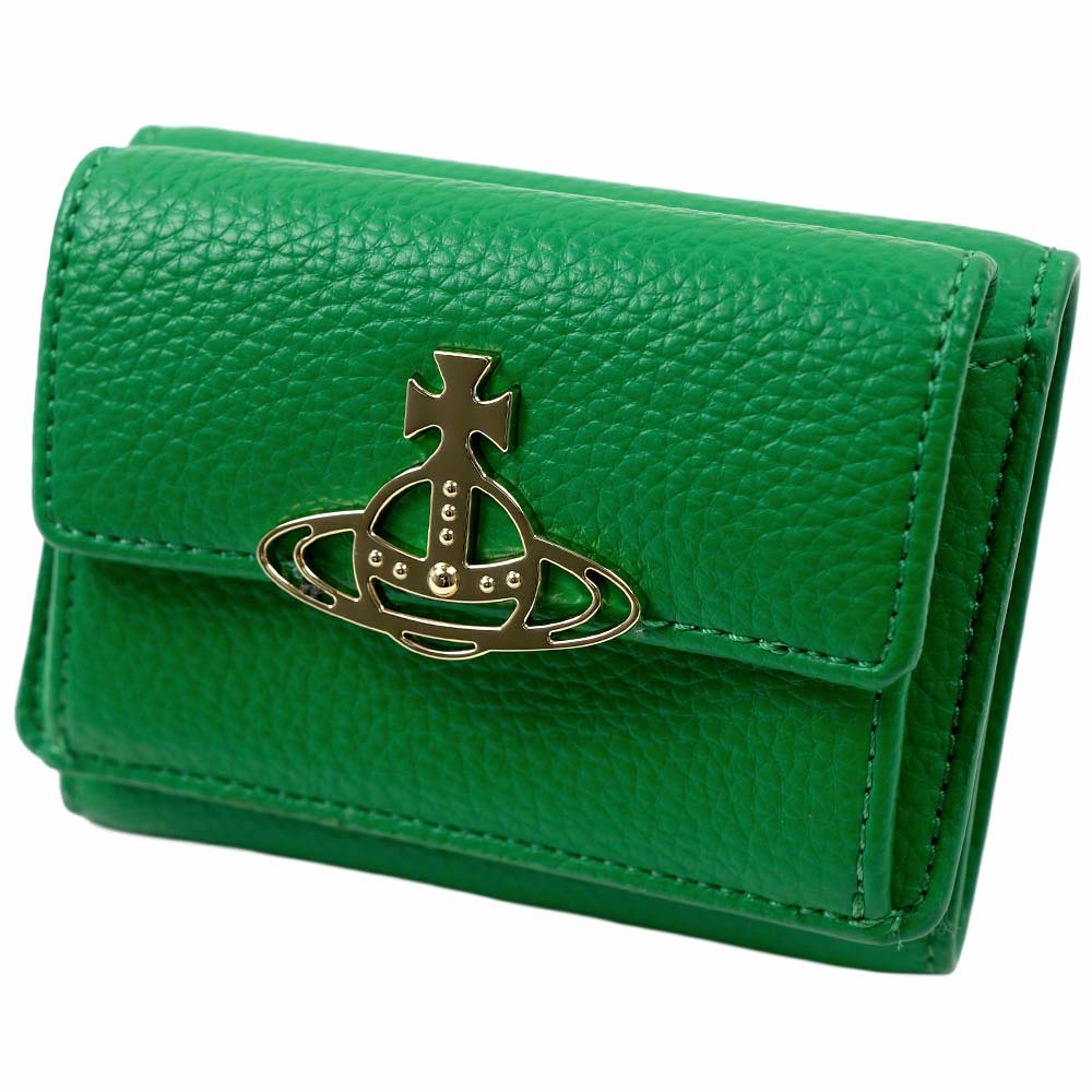 Vivienne Westwood カーキ ミニウォレット 折り財布 7193 ヴィヴィアン ウエストウッド Vivienne Westwood 財布 （カーキ